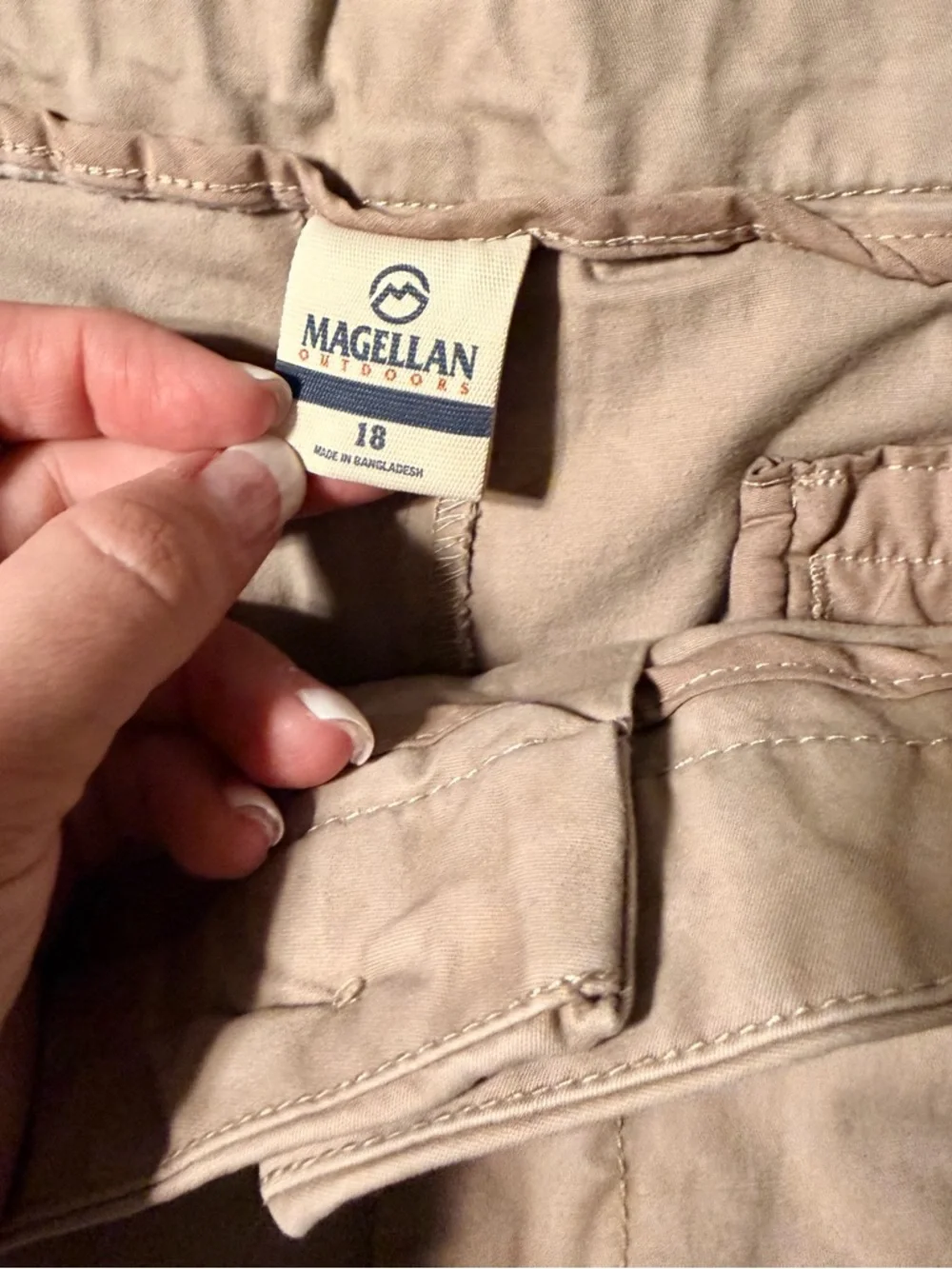 Magellan Outdoors Tan High-Rise Women's Hiking Shorts